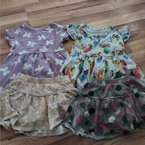 Girls' Dresses and Skirts Set